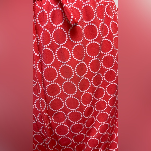 Banana Republic‎ Coral Tie Wrap Dress in Small - Picture 6 of 8
